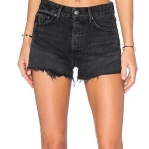 REVOLVE - Denim Shorts in Black by GRLFRND